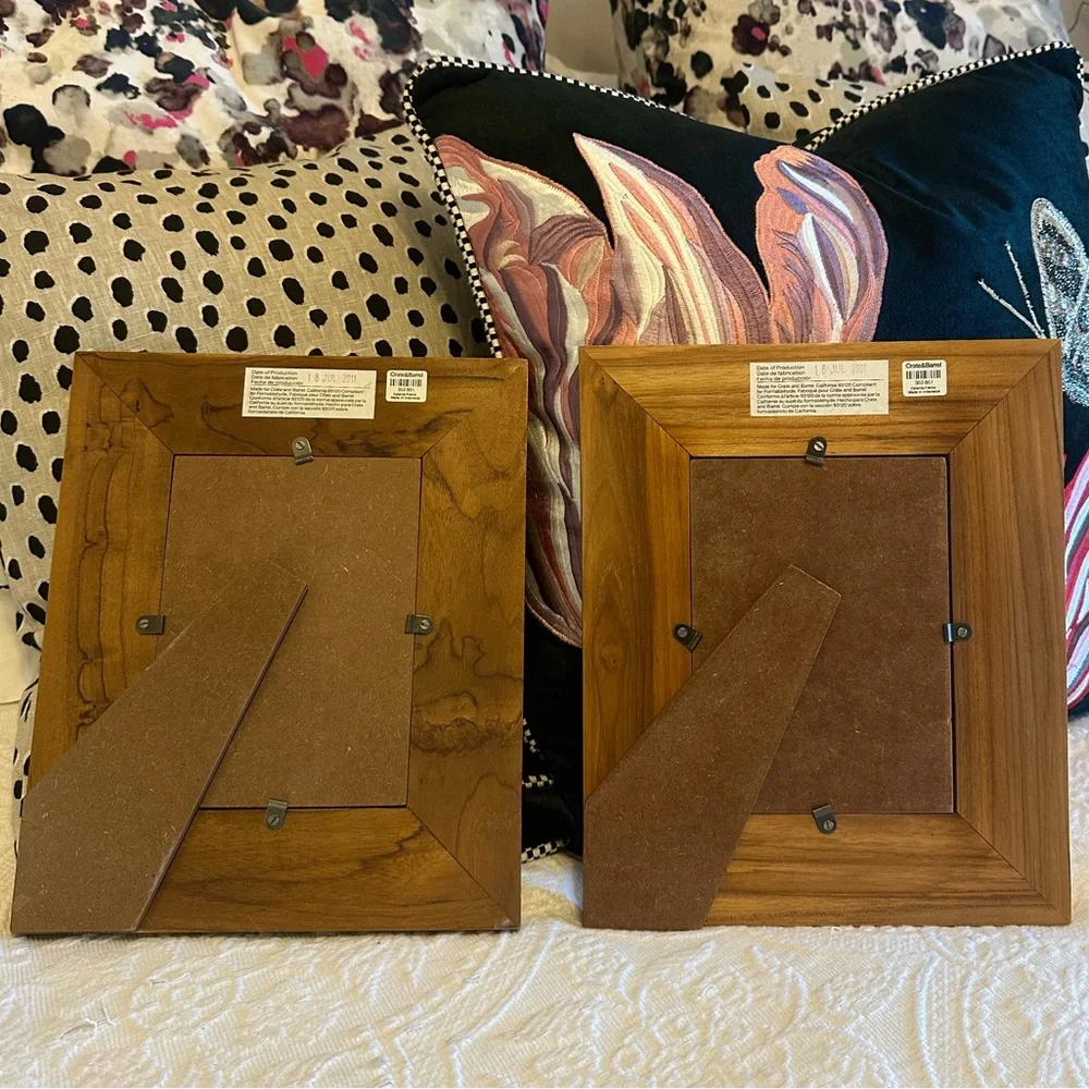 SALE!! NEW Crate & Barrel Catania Picture Frame 5 x 7” set of 2